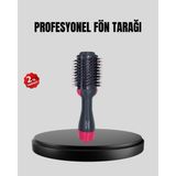 Motto Ticaret 220°C Profesyonel Fön Tarağı – Negatif Iyon Teknolojili, 3 Isı Kademeli, 1200W - Renkli