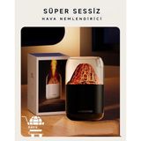 Motto Ticaret 300 ml Kapasiteli Siyah Renkli Rgb Işıklı Dekoratif Hava Nemlendirici ve Buhar Makinesi