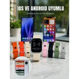 Motto Ticaret Akıllı Saat Bluetooth Arama Özellikli 7 Kordonlu Spor ve Günlük Kullanıma Uygun - Renkli - Standart
