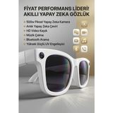 Motto Ticaret Beyaz Kameralı Bluetooth Akıllı Gözlük Fotoğraf Video ve Ses Kayıt Özellikli - Renkli