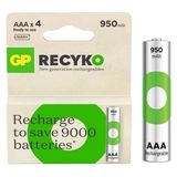 Motto Ticaret Gp Recyko 950 Mah Aaa 4'lü Şarjlı Ince Kalem Pil GP100AAAHCE-2EB4 (GPRHC103E001)