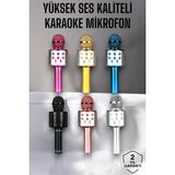 Motto Ticaret Kablosuz Bluetooth Karaoke Mikrofon USB ve Aux Girişli, Yüksek Ses Kalitesi - Renkli