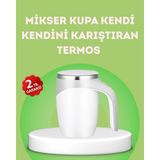 Motto Ticaret Mey Ithalat® Elektrikli Otomatik Karıştırıcı Kupa – 304 Paslanmaz, USB Şarjlı, Taşınabi - Renkli