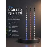 Motto Ticaret Mey Ithalat® Kayan Yıldız Efektli Rgb LED Işık Seti Iç ve Dış Mekan Kullanımı - Renkli