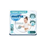 Motto Ticaret Mey Ithalat® Premium Bebek Bezi Fırsat Paketi 6 Beden 15+ kg 34 Adet - Renkli