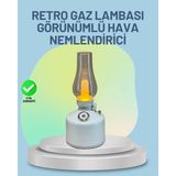 Motto Ticaret Mey Ithalat® Renkli LED Işıklı Retro Gaz Lambası Aroma Terapi Mist Maker