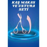 Motto Ticaret Profesyonel Taraklı Kaş Usturası ve Kaş Makası Bıyık Alma Kaş Usturası
