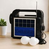 Motto Ticaret Solar 3'ü 1 Arada El Feneri Radyo Mp3 Bluetooth Powerbank - Çok Renkli