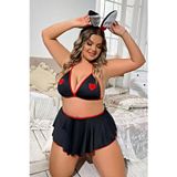 Motto10 Butik Fantazi Kalpli Mini Etekli Babydol Gecelik Bc9234