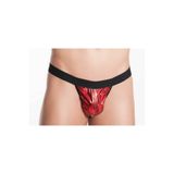 Motto10butik Bacio Fantezi Kırmızı Lame Seksi Erkek String - Tanga BC4590 Çok Renkli-M