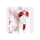 Motto10butik Bacio Zincirli Metalli Kırmızı Fantazi Seksi İç Giyim BC9187 Çok Renkli-XL