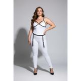 Motto10butik Büyük Beden Siyah Kadın Deri Jartiyer Harness Fantazi Vücut Aksesuarı - APFT228 Taba-L/XL