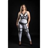 Motto10butik Büyük Beden Siyah Kadın Jartiyer Harness Fantazi Deri Takım - APFT303 Haki-S/M