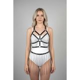 Motto10butik Fantazi Giyim Zincirli Etek ve Büstiyer Takım - APFT496 Siyah-S/M