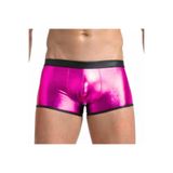 Motto10butik Fantezi Deri Görünümlü Pembe Erkek Boxer - Fantezi Tanga BC4608 Çok Renkli-M