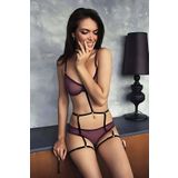 Motto10butik İç Giyim Fantazi Elastik Harness - APFT150 Kırmızı-L/XL