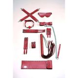 Motto10butik Kırbaç Kelepçe Set, 7'li Takım, Ayak - El Kelepçesi, Maske, Ağız Topu - APFT1311 Çok Renkli-tek ebat