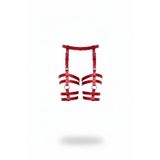 Motto10butik Kırmızı Jartiyer Harness Çoklu Bantlı Ayarlanabilir Bacak - APFT762 Siyah-4XL-5XL