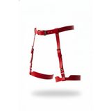 Motto10butik Kırmızı Jartiyer Harness Deri Ayarlanabilir Tokalı Bacak Aksesuarı - APFT133 Taba-S/M