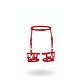 Motto10butik Kırmızı Jartiyer Harness Deri Kafesli Ayarlanabilir Vücut Aksesuarı - APFT449 Haki-S/M