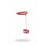 Motto10butik Kırmızı Jartiyer Harness Deri Zincir Detaylı - APFT745 Taba-L/XL