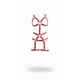 Motto10butik Kırmızı Jartiyer Harness Tam Beden Deri Metal Halka Detaylı - APFT750 Kırmızı-4XL-5XL
