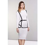 Motto10butik Seksi Deri Elbise Üzeri Deri Harness - APFT1390 Kırmızı-4XL-5XL