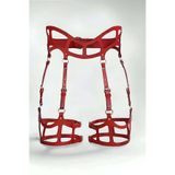 Motto10butik Seksi Deri Jartiyer Harness, Gotik Jartiyer Harness - APFT1158 Siyah-2XL/3XL