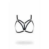 Motto10butik Siyah Harness Takım Altın Halkalı Bralet - APFT288 Taba-2XL/3XL