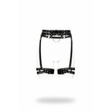 Motto10butik Siyah Jartiyer Harness Deri Görünümlü Zımbalı Halka Detaylı - APFT746 Taba-S/M