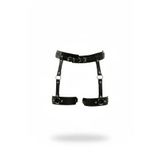 Motto10butik Siyah Jartiyer Harness Deri Tokalı Ayarlanabilir Bacak Aksesuarı - APFT804 Taba-2XL/3XL
