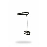 Motto10butik Siyah Jartiyer Harness Zincirli Bel Bacak Kemeri - APFT745 Siyah-S/M