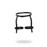Motto10butik Siyah Tanga - Külot Ayarlanabilir Deri Jartiyer - APFT1209 Taba-L/XL