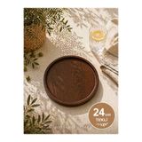 Mottogo 24 cm Yuvarlak Ahşap Sunum Tepsisi – Doğal Servis Tabağı (1-12’li Set Seçenekli)