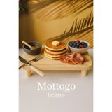 Mottogo Ahşap Yükseltici Stand / Ayaklı Sunumluk - Açık Renk