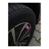 MOTTOMOR Araç Sibop Kapağı 4'Lü Set Figür Pembe Ayıcık Özel Tasarım Araba Motor