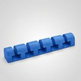 Mottopi Kablo Düzenleyici Tutucu Sabitleyici, Sert Plastik, Kendinden Yapışkanlı, 10x2 cm, İç Mekan Kullanımı, 1 Adet (Mavi)