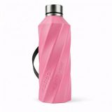 Mottopi Soğutucu Saplı Termos, 1 L, Paslanmaz Çelik, Taşınabilir, Buz Eklemeden Soğutma, Termojel Sistemli, 28 cm Yükseklik (PEMBE)