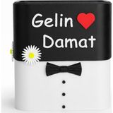 Mottopi Zarf ve Takı Sandığı, Düğün, Nişan Kutusu, Hediye, Altın, Para Kutusu, İsme Özel