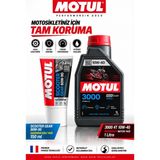 Motul 3000 10W-40 4T 1L + Scooter Gear 80W-90 Motor Ve Şanzıman Yağı Seti