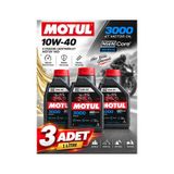 Motul 3000 10W-40 4T Mineral Motosiklet Motor Yağı 1 Litre 3 Adet