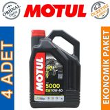 Motul 5000 10W40 4T 4 lt. Motosiklet Yağı