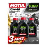 Motul 5100 10W-40 1 Litre 3 Adet - Huni Hediyeli