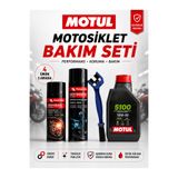 Motul 5100 10W-40 4T 1L Motor Yağı + Zincir Bakım Seti + Fırça