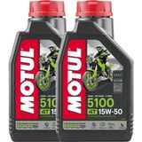 Motul 5100 10W40 Ester 1lt Motosiklet Motor Yağı - 2 Adet Yüksek Yağlama Performansı