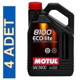 Motul 8100 ECO-LİTE 5W30 5 lt 4'lü Motor Yağı