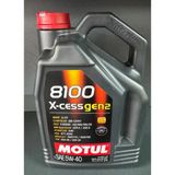 Motul 8100 X-Cess Gen2 5W40 5L