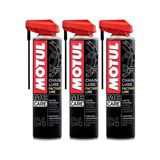 Motul C4 Chain Lube Factory Line Yarış Tipi Motosiklet Zincir Yağı 400 ml – 3’liü Set - 400ml