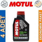 Motul Fork Oil Expert Medium 10W 1 lt 4'Lü Amortisör Yağı