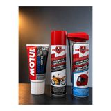 Motul Scooter Gear Şanzıman Yağı 80W-90 150 ML- Motosiklet Cila 300 ML Kask Vizör Temizleyici 300 ML -SET